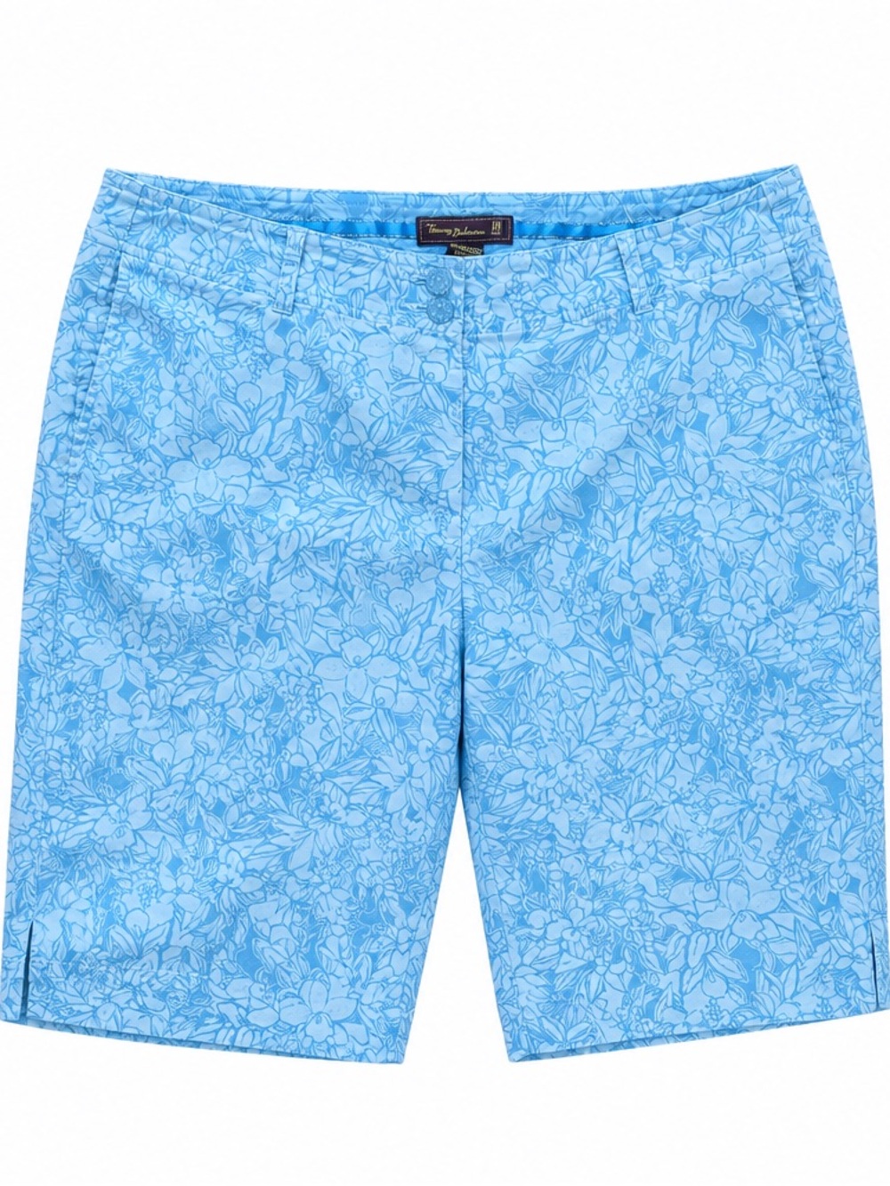 Tommy Bahama Golf Tropical Floral Bermuda Shorts - Blue Island Print -6